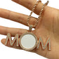 Sublimation Blank Mom Words necklace with alu insert in 3 colors