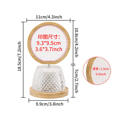 2025 New USB bamboo Lamp in 4 designs for sublimation