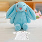 Sublimation Blank Easter Bunny Plush with Removable T-Shirt, 12" Long Ear Rabbit Stuffed Animal, DIY Heat Transfer Bunny Toy for Easter Gifts