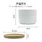 Sublimation blank Ceramic Plant Pot include bamoo base