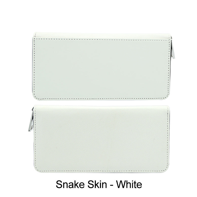 Sublimation Blank PU Leather long Purse/wallet Lichee Pattern/crocodile skin/snake skin for wholesaler only