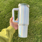 Sublimation  Blank  40oz  Stanley handle mugs Sparkle Color and Two Tone Color