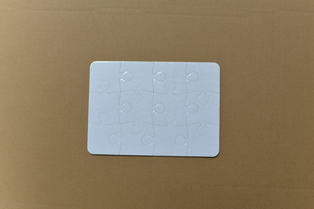 Sublimation  Blank  Paper Puzzle in different designs rectangle Pure White/Pearl White - SP Sublimation