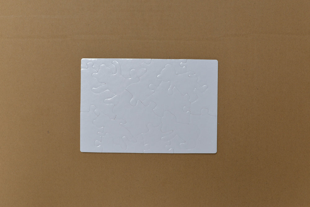 Sublimation  Blank  Paper Puzzle in different designs rectangle Pure White/Pearl White - SP Sublimation