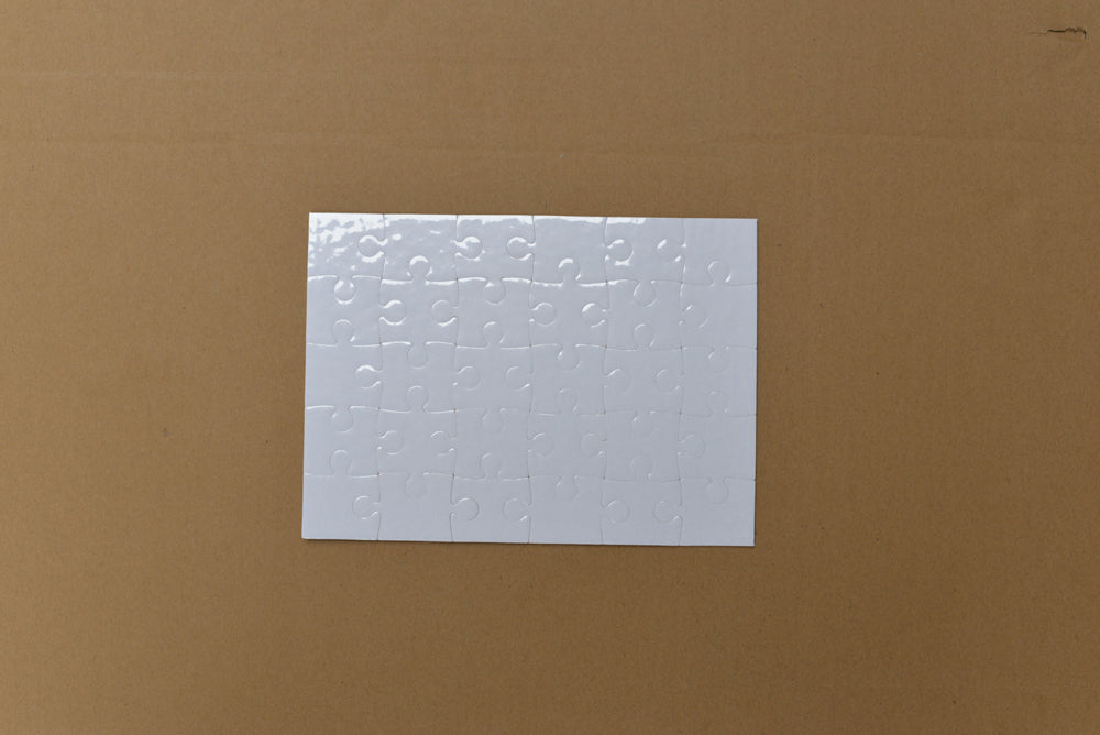 Sublimation  Blank  Paper Puzzle in different designs rectangle Pure White/Pearl White - SP Sublimation