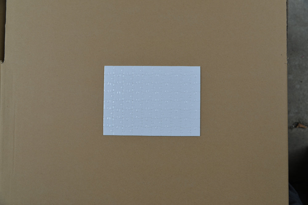 Sublimation  Blank  Paper Puzzle in different designs rectangle Pure White/Pearl White - SP Sublimation