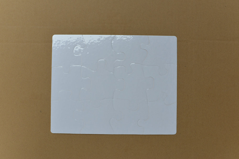 Sublimation  Blank  Paper Puzzle in different designs rectangle Pure White/Pearl White - SP Sublimation