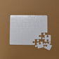 Sublimation  Blank  Paper Puzzle in different designs rectangle Pure White/Pearl White - SP Sublimation