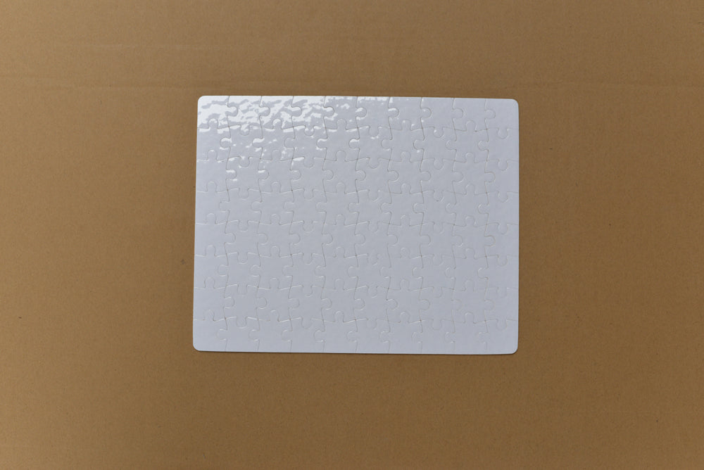 Sublimation  Blank  Paper Puzzle in different designs rectangle Pure White/Pearl White - SP Sublimation