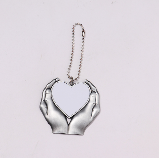 car hanger sublimation blanks hand on heart charm - SP Sublimation