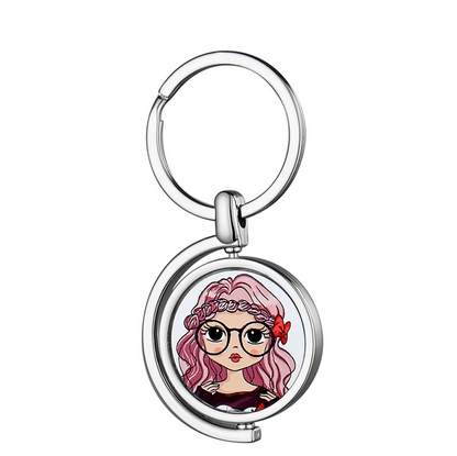 Blank  double side rotate key chains for sublimation YSK19062/19063 - SP Sublimation