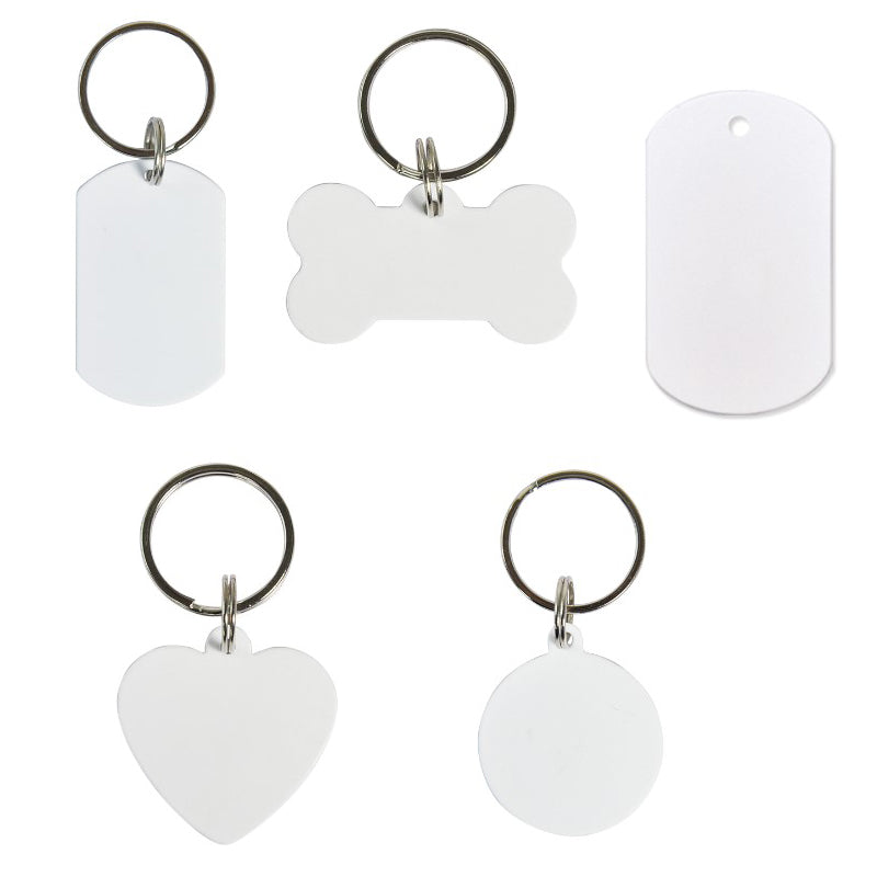 Sublimation Polymer Dog Tags in 5 designs - SP Sublimation