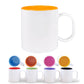 11oz inner color handle color polymer mugs for sublimation - SP Sublimation