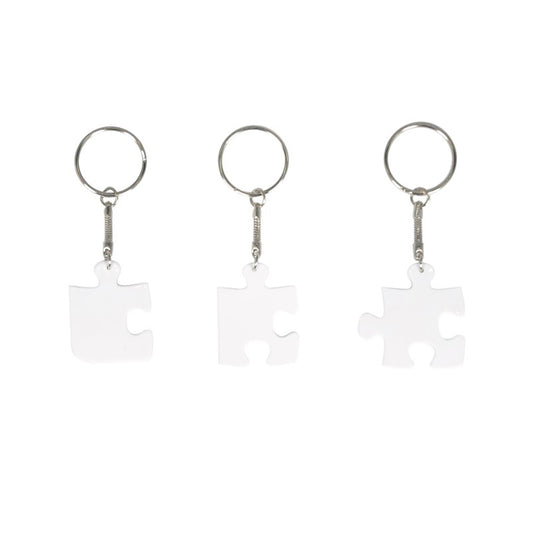 Sublimation  Blank  Polymer Puzzle Key Chains - SP Sublimation