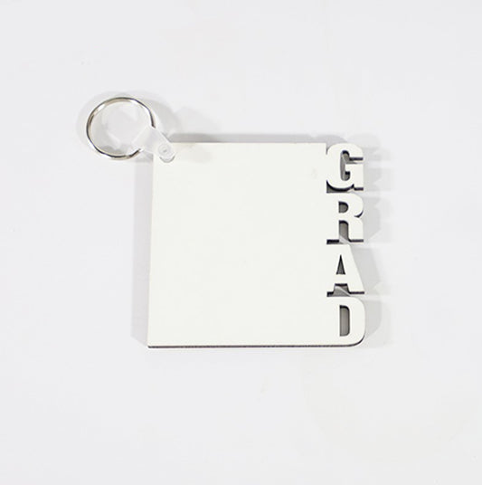 Sublimation Blank  Mdf Double Side Printable Key chain Dad/Mom/Grad - SP Sublimation