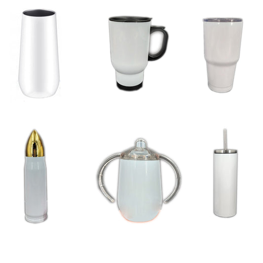 Sublimation  Blank Stainless Steel travel mugs,cups,tumblers,bottles 6oz 10oz,12oz,17oz,20oz,22oz,30oz - SP Sublimation