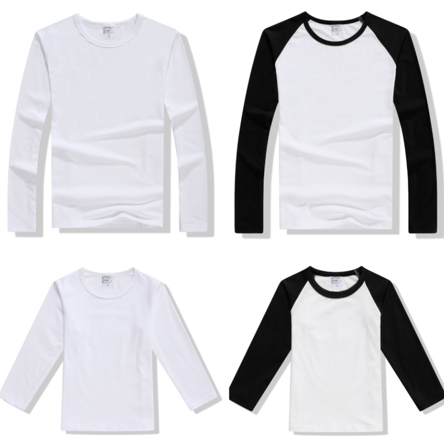 Sublimation Blank Long Sleeve T Shirt Color Sleeves high quality for adults and Kids - SP Sublimation