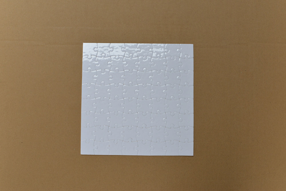 Sublimation  Blank  Paper Puzzle in different designs rectangle Pure White/Pearl White - SP Sublimation