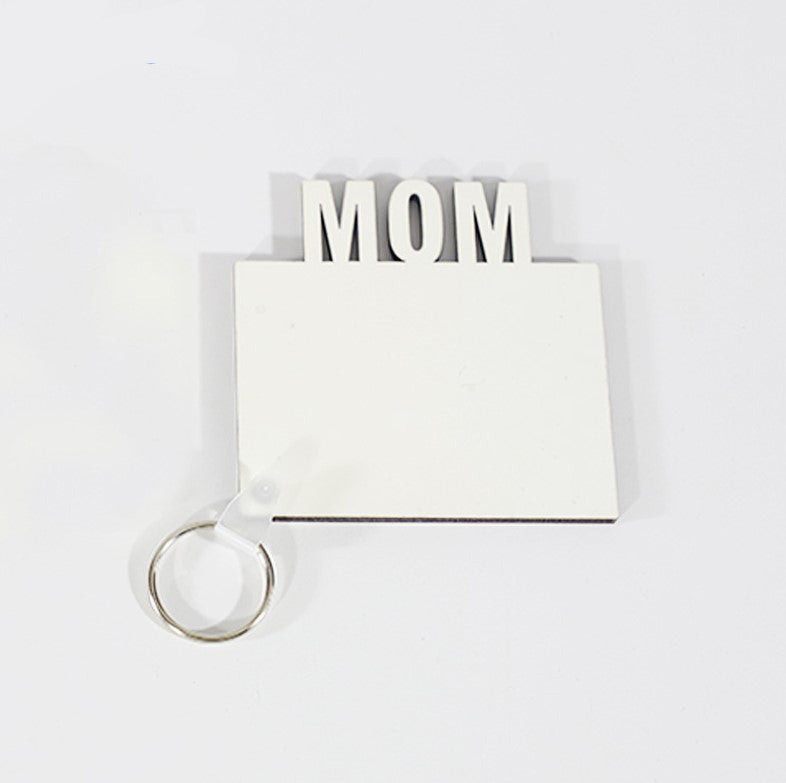 Sublimation Blank  Mdf Double Side Printable Key chain Dad/Mom/Grad - SP Sublimation