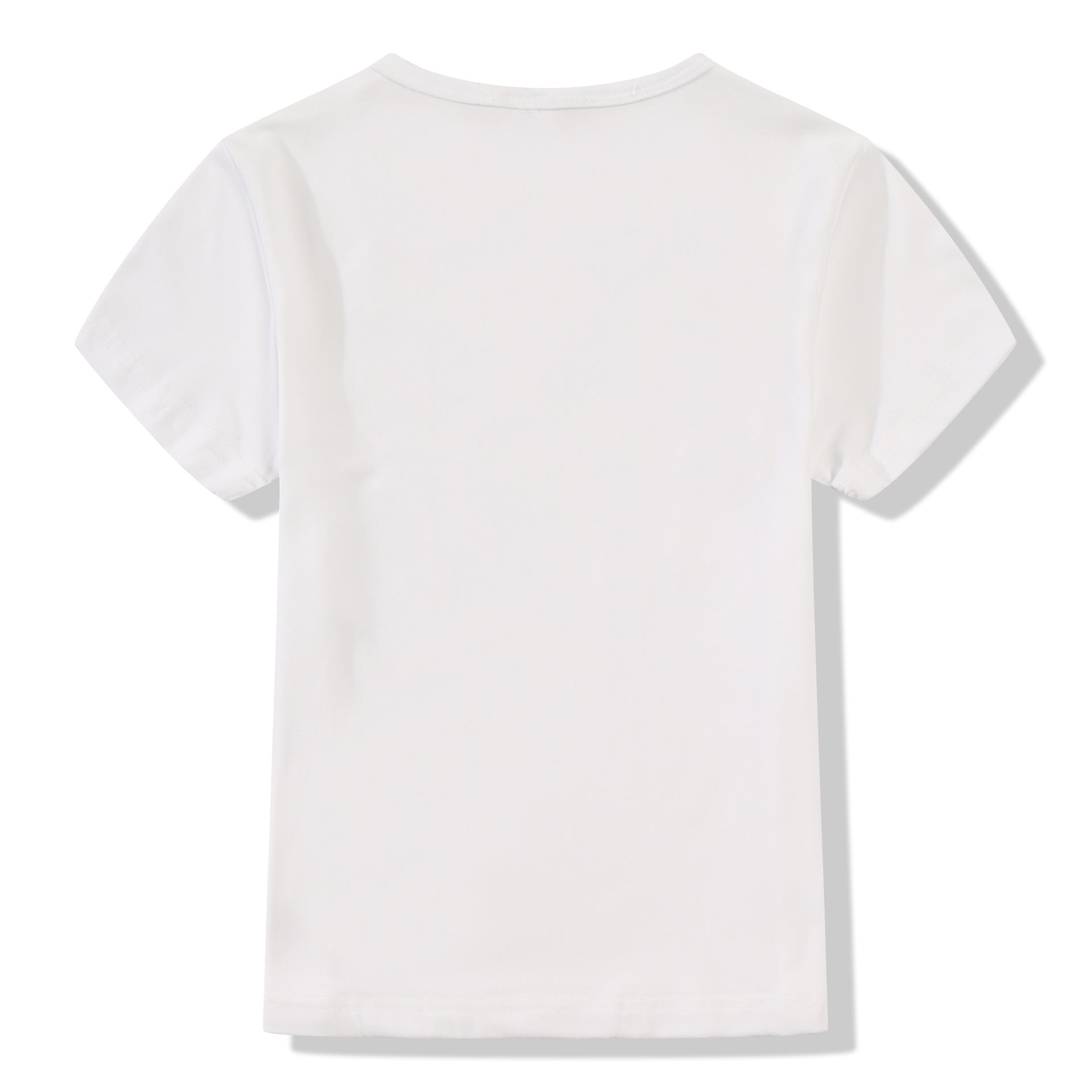 White t store shirt full hand