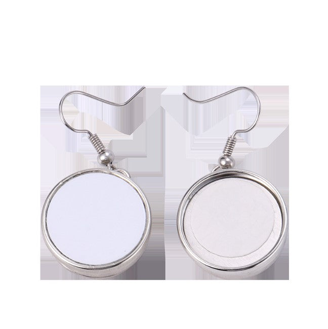 Sublimation blank Noosa snap button ear rings - SP Sublimation
