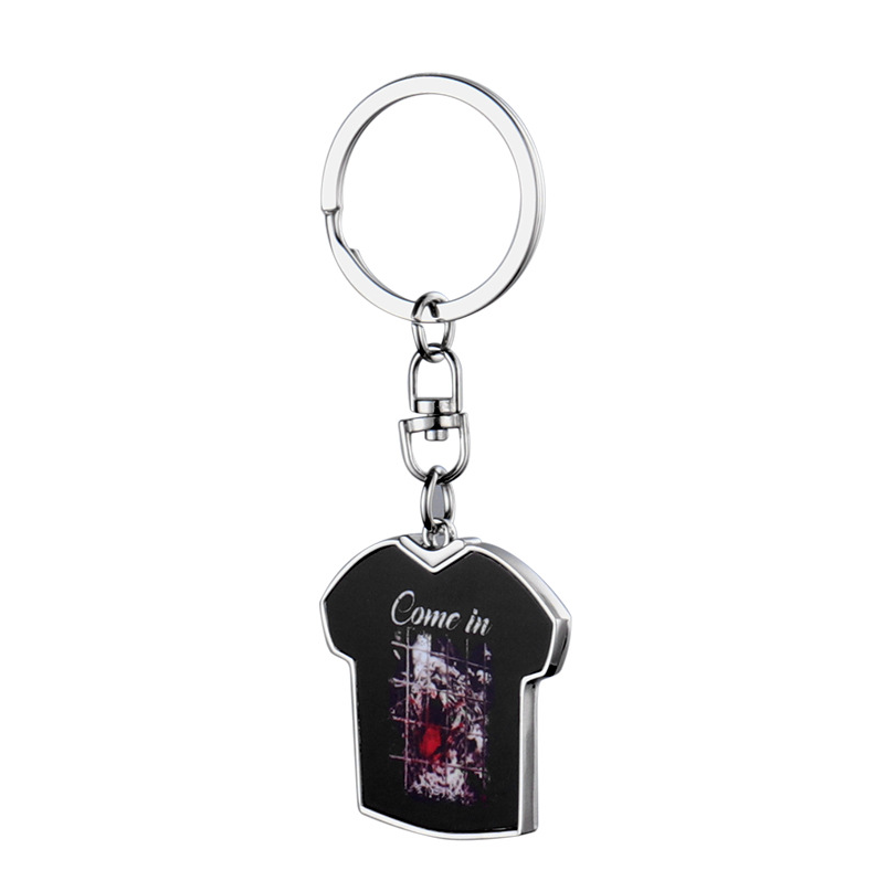 Sublimation  Blank T Shirt Shapes Key Chains with inserts - SP Sublimation