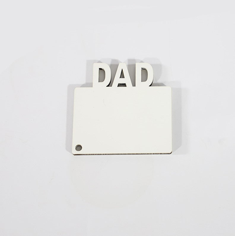 Sublimation Blank  Mdf Double Side Printable Key chain Dad/Mom/Grad - SP Sublimation