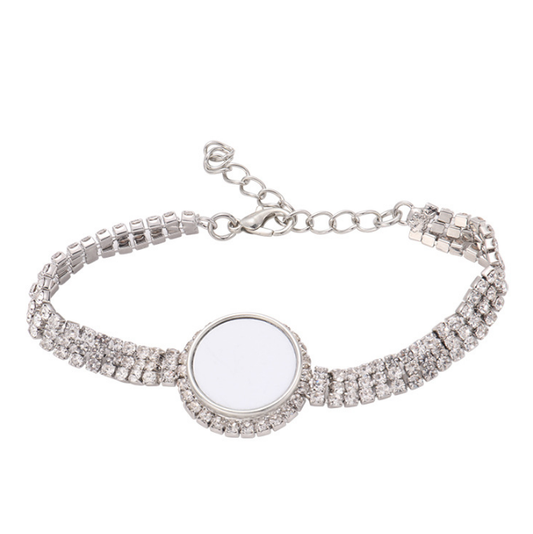 Sublimaiton Blank Bling Bracelet with snap - SP Sublimation