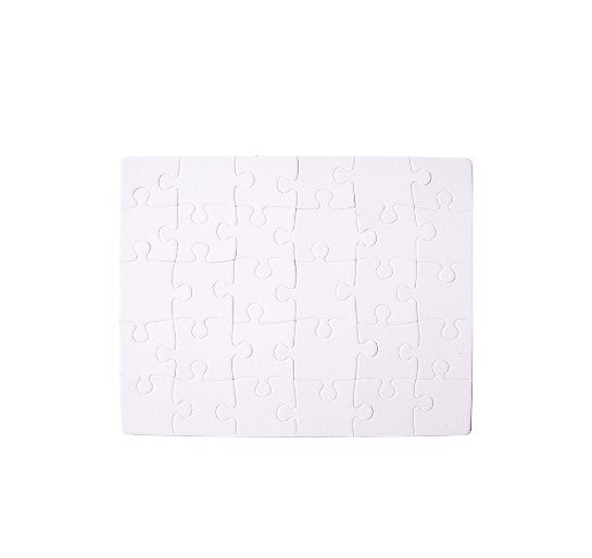 Sublimation  Blank  Paper Puzzle in different designs rectangle Pure White/Pearl White - SP Sublimation