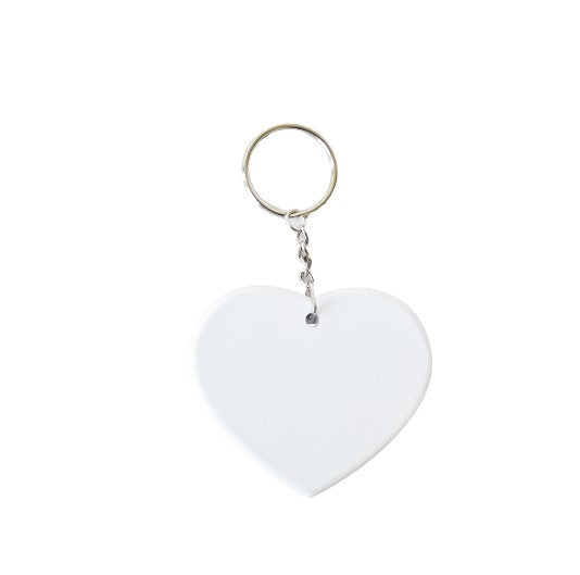 Sublimation Blank  Polymer Key Chains in Round Rectangle Heart Oval T shirt Bone Arc Octagon shapes - SP Sublimation