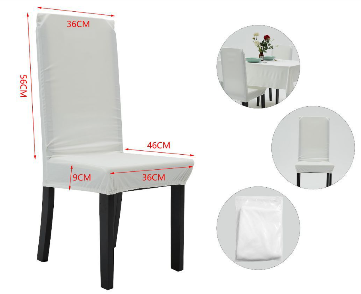 Thickened Dustproof Sublimation Blank Integrated Elastic Chair Cover for Dining Table Seat - SP Sublimation