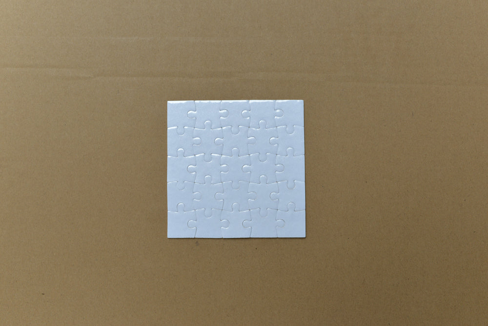 Sublimation  Blank  Paper Puzzle in different designs rectangle Pure White/Pearl White - SP Sublimation