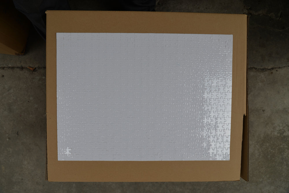 Sublimation  Blank  Paper Puzzle in different designs rectangle Pure White/Pearl White - SP Sublimation