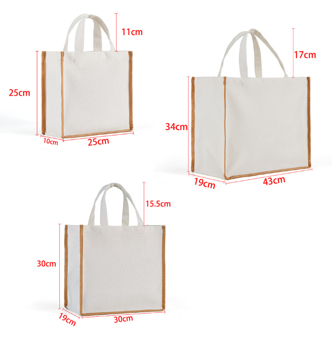linen bag shopping bag sublimation blanks tote bag - SP Sublimation