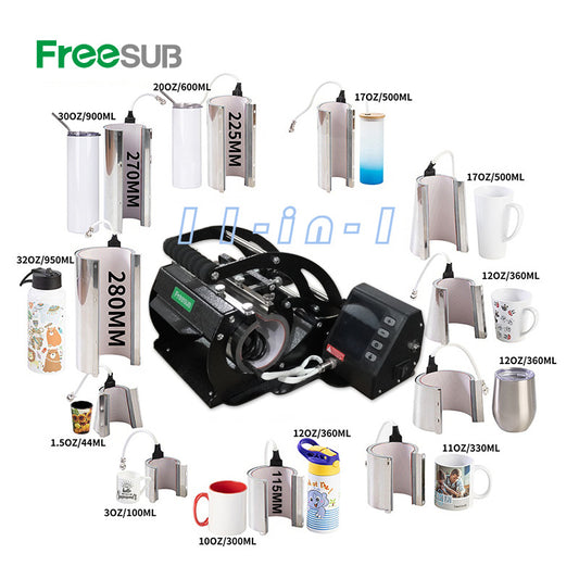 Freesub  11 in 1 ,Big Mug Press Machine PD220-11 - SP Sublimation