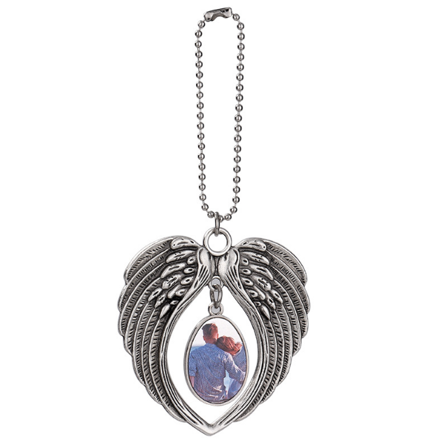 sublimation blank Christmas Ornament Angel wings Car Hanging Pendant - SP Sublimation