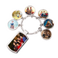 Sublimation Blank 3+1 set Key chain with 4 inserts/6+1 set key chain with 7 insert - SP Sublimation