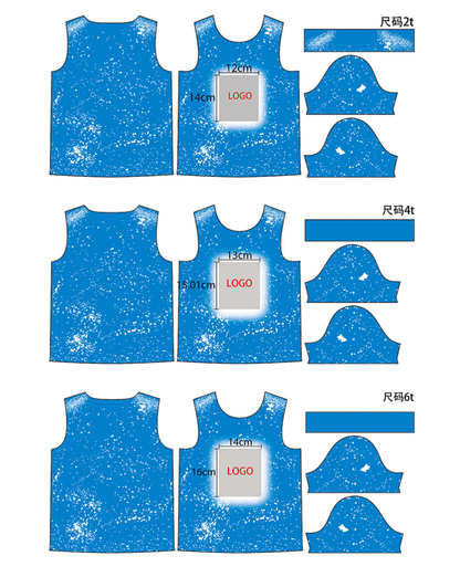 sublimation blank muti-colors bandhnu T-shirt Children's size - SP Sublimation