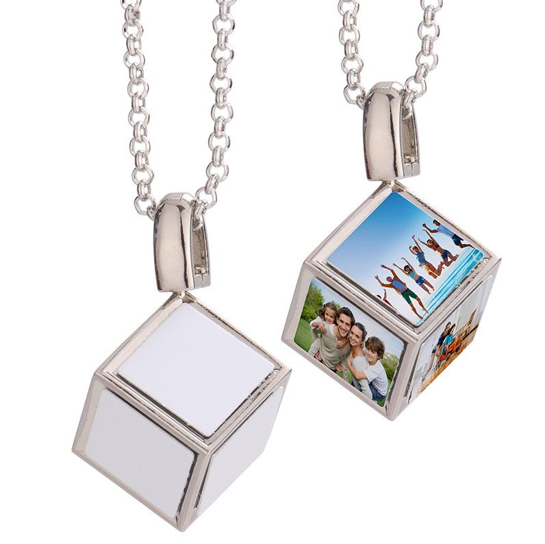 Sublimation  Blank Dice Necklace with alu inserts - SP Sublimation
