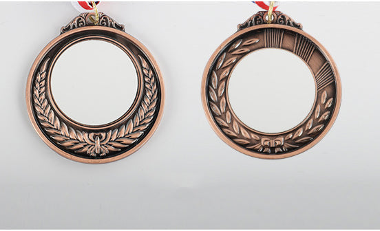 Sublimation  Blank Metal medal with double Alu Insert Gold,Silver,copper - SP Sublimation