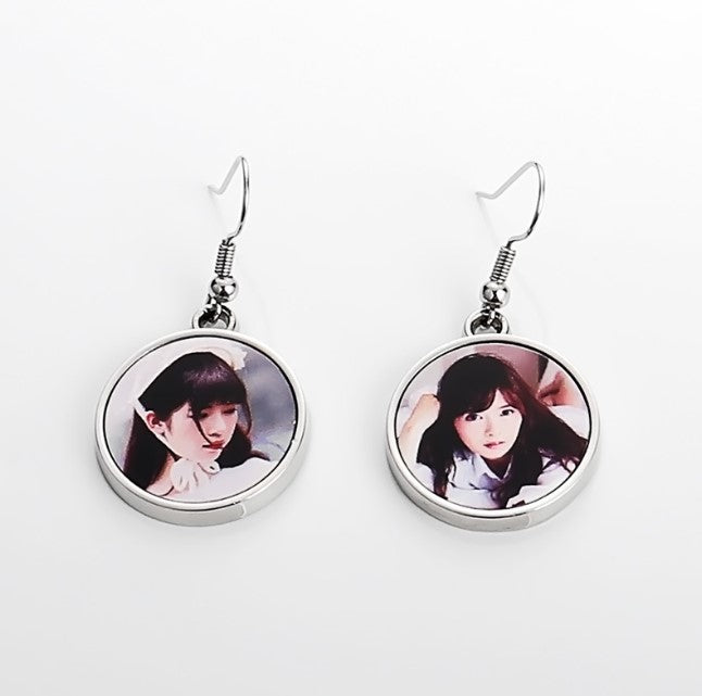 Sublimation Blank ear Rings in 4 designs with alu insert - SP Sublimation